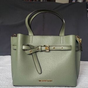 Michael Kors Green Leather Tote Bag